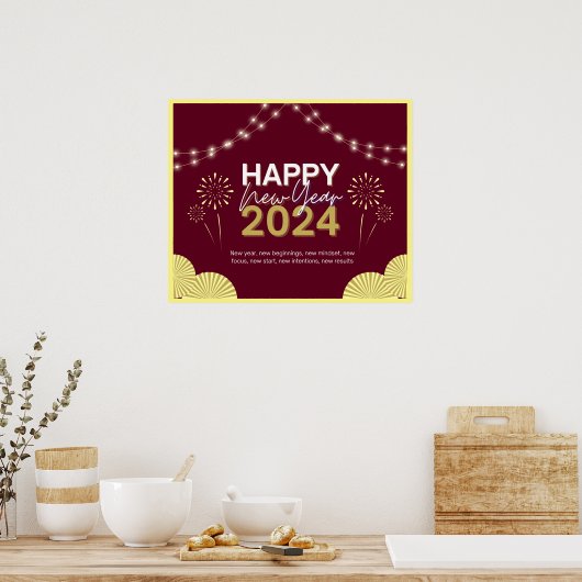 Neujahr 2024 poster (Küche)