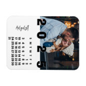 Neujahr 2025 August Monat Foto Familie Magnet (Horizontal)