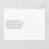 Neujahr 2025 - Extravagant, luxuriös, Imitate Gold Postkarte (Rückseite)