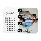 Neujahr 2025 Foto Monatskalender Magnet (Horizontal)