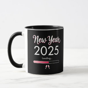 Neujahr 2025 Glückliche Weihnachtsfeiertage Tasse
