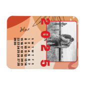 Neujahr 2025 Juni Monatskalender Foto Familie Magnet (Horizontal)