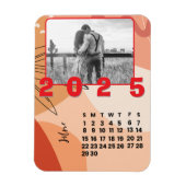 Neujahr 2025 Juni Monatskalender Foto Familie Magnet (Vertikal)