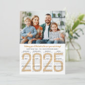 Neujahr 2025 Kalender 1 Foto (Stehend Vorderseite)