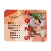 Neujahr 2025 Kalender September Foto der Familie Magnet (Horizontal)