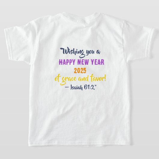 Neujahr 2025 Kids' Basic T - Shirt - Isaiah 61:2 (AblageHinten)
