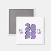 Neujahr 2025 magnet (Vorderseite/Rückseite)