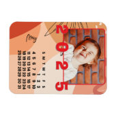 Neujahr 2025 Monat Mai Foto der Kalenderfamilie Magnet (Horizontal)