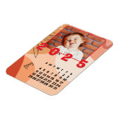 Neujahr 2025 Monat Mai Foto der Kalenderfamilie Magnet (Linke Seite)