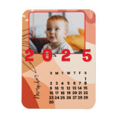 Neujahr 2025 Monatskalender Foto der Familie Magnet (Vertikal)