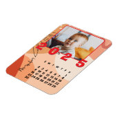 Neujahr 2025 Monatskalender Foto der Familie Magnet (Linke Seite)