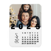 Neujahr 2025 Oktober Foto der Kalenderfamilie Magnet (Vertikal)