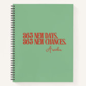 Neujahr 2025 - Rote Zitate Notizblock (Vorderseite)