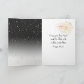 Neujahr 2026 Champagner Toast Feiertagskarte (Innenseite)