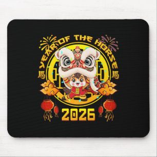 Neujahr 2026 Chinesisches Pferd Das Jahr des Pferd Mousepad