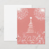 Neujahr 2026 feiertagskarte (Vorne/Hinten)