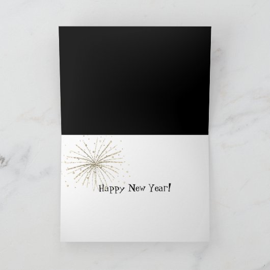 Neujahr 2026: Fußballball Feiertagskarte (Innenseite)