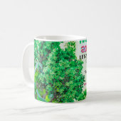 Neujahr 2026 Kaffeetasse mit Naturwald-Design (Vorderseite Links)