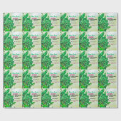 Neujahr 2026 Kaffeetasse mit Naturwald-Design Geschenkpapier (Flach)