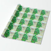 Neujahr 2026 Kaffeetasse mit Naturwald-Design Geschenkpapier (Ungerollt)