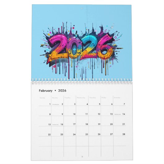 Neujahr 2026 Kalender - Perfect 2026 Holiday Gift (Feb 2026)