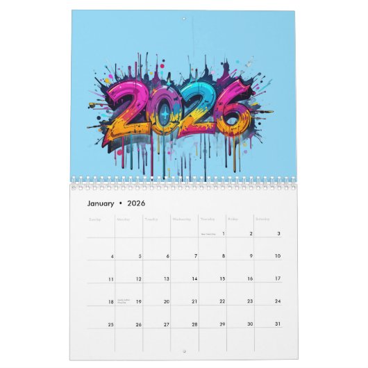 Neujahr 2026 Kalender - Perfect 2026 Holiday Gift (Jan 2026)