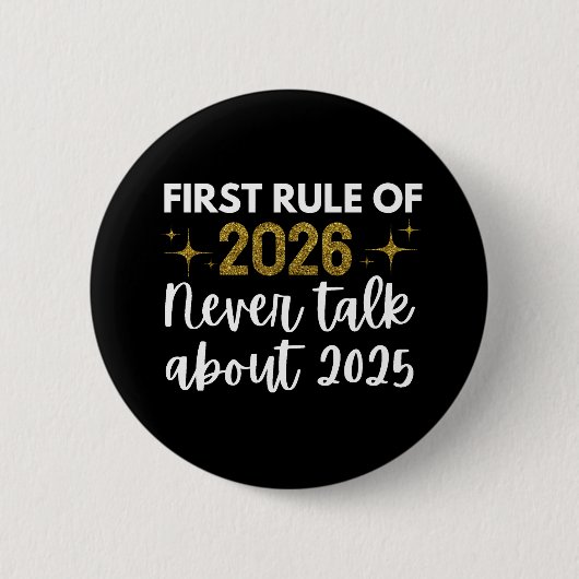 Neujahr 2026 Lustig Button (Vorderseite)