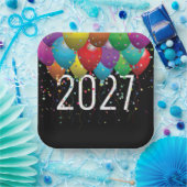 Neujahr 2026 pappteller (Party)