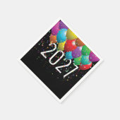 Neujahr 2026 Party-Ballons Napkins Serviette (Ecke)