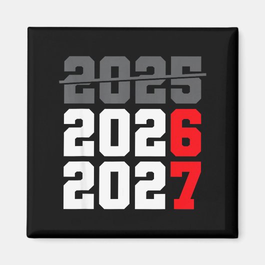 Neujahr 2026 Shirts 67 Six Seven Meme Gen Alpha S Magnet (Vorne)