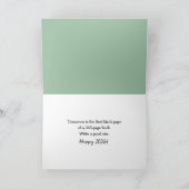 Neujahr 2026 Strichmännchen Menschen Spaß Feiertagskarte (Innenseite)