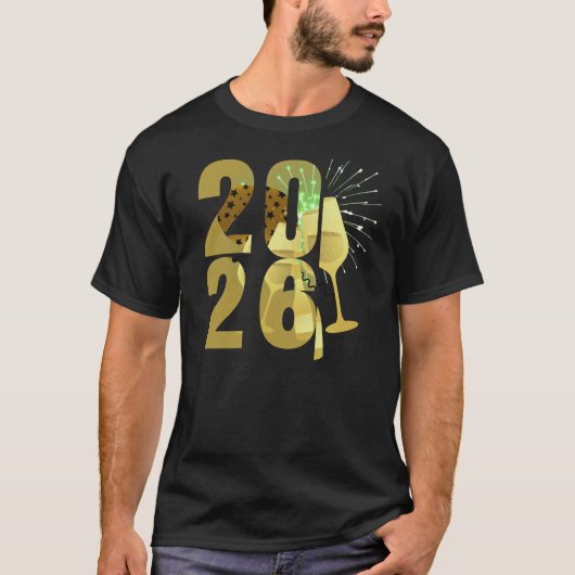 Neujahr 2026 T-Shirt (Vorderseite)