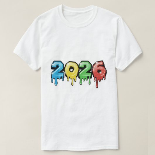Neujahr 2026 T-Shirt (Design vorne)