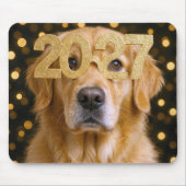 Neujahr 2027 Golden Retriever Mousepad (Vorne)