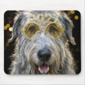 Neujahr 2027 Irischer Wolfshund Mousepad (Vorne)