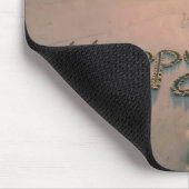 Neujahr 2027 Strandfußspuren Mousepad (Ecke)