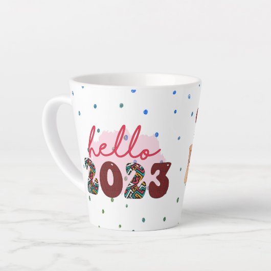 Neujahr 365 Tage Milchtasse (Linke Ecke)