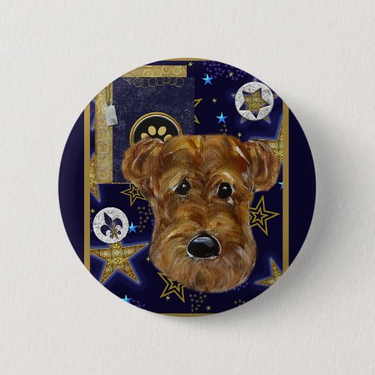 NEUJAHR AIREDALE BUTTON (Vorderseite)