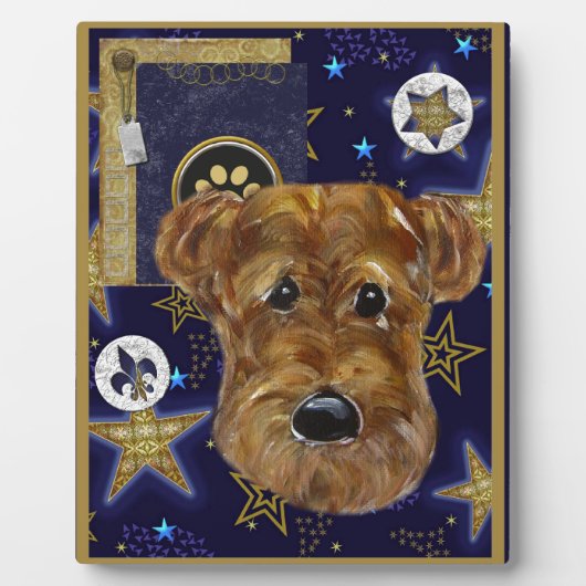 NEUJAHR AIREDALE FOTOPLATTE (Vorderseite)