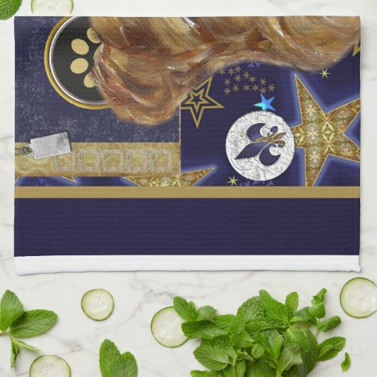 NEUJAHR AIREDALE HANDTUCH (Gefaltet)