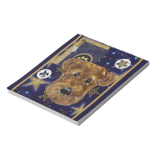 NEUJAHR AIREDALE NOTIZBLOCK (Rotiert)