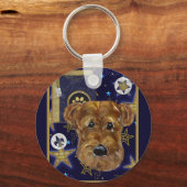 NEUJAHR AIREDALE SCHLÜSSELANHÄNGER (Vorderseite)