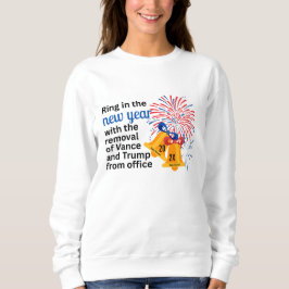 Neujahr Anti-Trump Anklage Entfernung 2026 Politis Sweatshirt