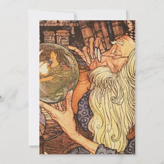 Neujahr Antike Vaterzeit Einladung (Rückseite)