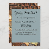 Neujahr Antike Vaterzeit Einladung (Vorne/Hinten)