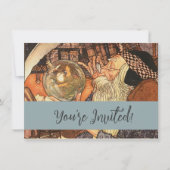 Neujahr Antike Vaterzeit Einladung (Vorderseite)