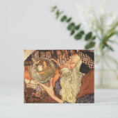 Neujahr Antike Vaterzeit Feiertagspostkarte (Stehend Vorderseite)