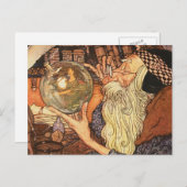 Neujahr Antike Vaterzeit Feiertagspostkarte (Vorne/Hinten)