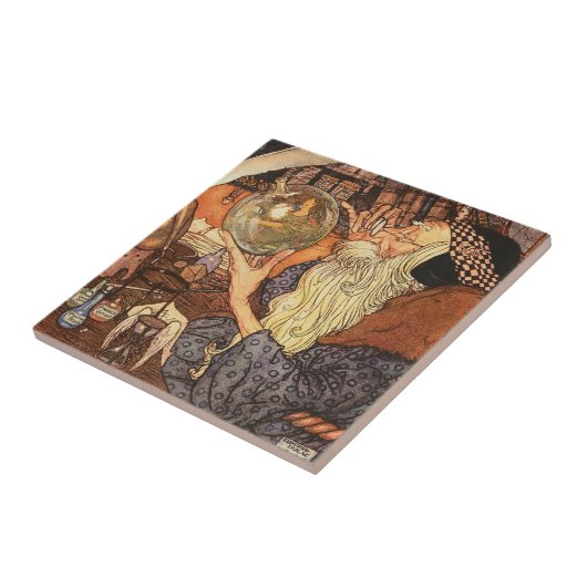 Neujahr Antike Vaterzeit Fliese (Seite)