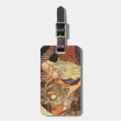 Neujahr Antike Vaterzeit Gepäckanhänger (Vorderseite vertikal)